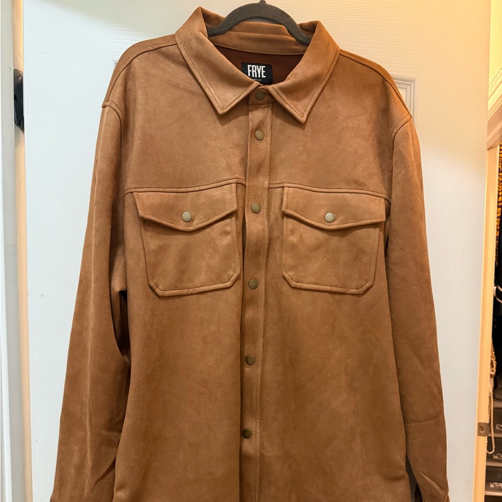 Frye Men's Faux Suade Shirt Jacket